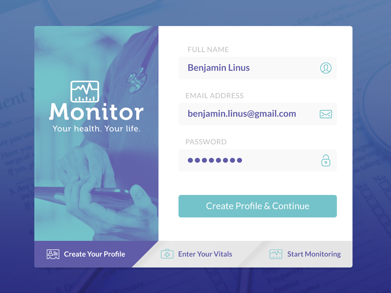 Daily UI Challenge 001 - Sign Up Form