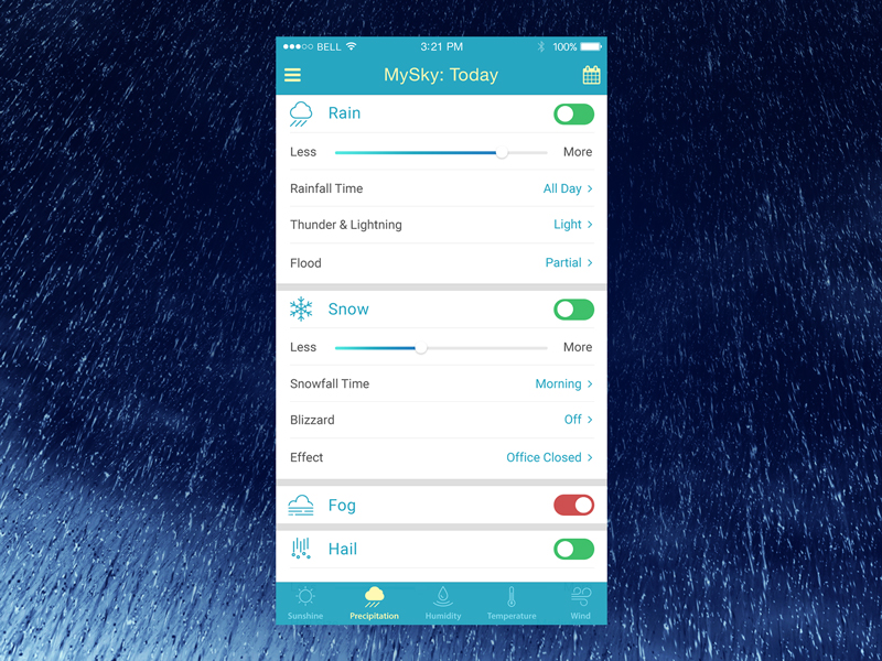Daily UI Challenge 007 - Settings