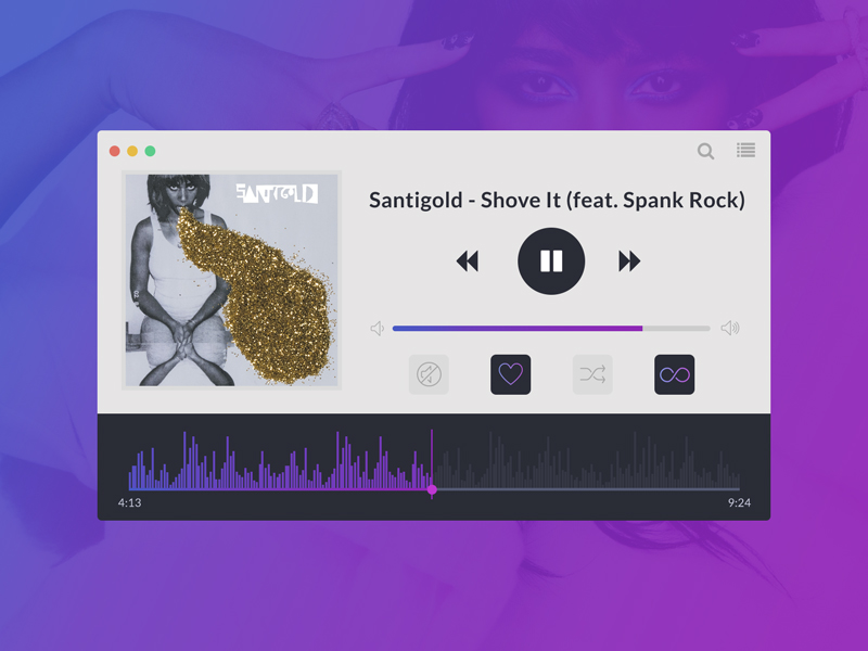 Daily UI Challenge 009 - Music Player
