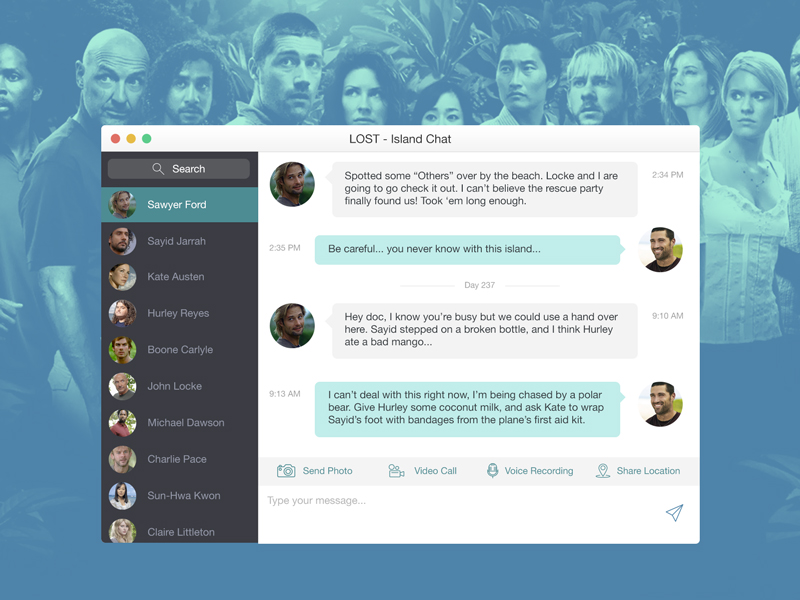 Daily UI Challenge 013 - Direct Messaging
