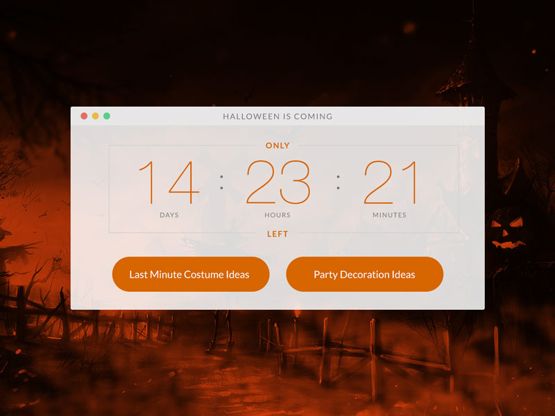 Daily UI Challenge 014 - Countdown Timer