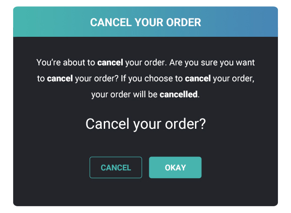 2020 ux trends - double confirmation on destructive action