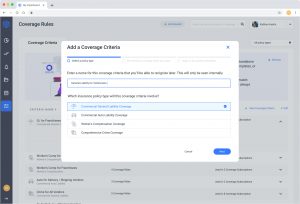 Risk Management App Create Coverage Rule