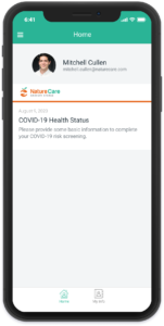COVID-19 risk monitoring app